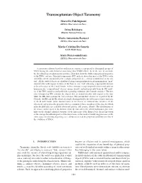 Transneptunian Object Taxonomy 181