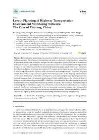 Layout Planning of Highway Transportation Environment Monitoring Network: the Case of Xinjiang, China