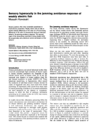 Sensory Hyperacuity in the Jamming Avoidance Response of Weakly Electric Fish Masashi Kawasaki