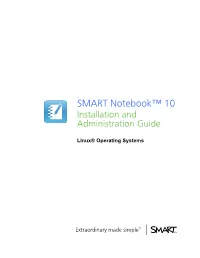 SMART Notebook 10 Software for Linux Computers Installation Guide