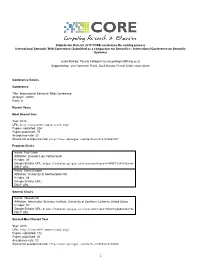Submission Data for 2017 CORE Conference Re-Ranking Process