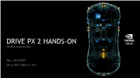 DRIVE PX 2 HANDS-ON NVIDIA Automotive