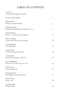 Table of Contents