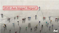 2020 Aon Impact Report Contents