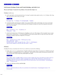 6.02 Practice Problems: Packet and Circuit Switching, and Little's Law
