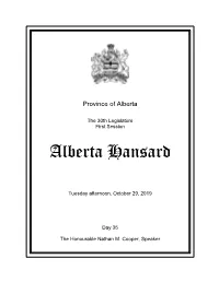 Alberta Hansard
