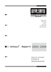 Annual Report 2003-2004