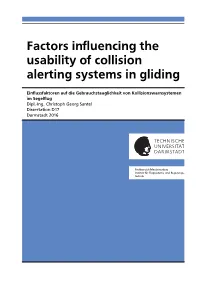 Factors Influencing the Usability of Collision Alerting Systems in Gliding