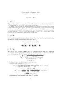 Homework 6 Answer Key