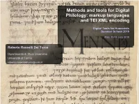 Markup Languages and TEI XML Encoding