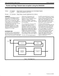 Packet and Page Teletext Data Reception Using the SAA5250