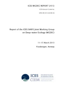 Report of the ICES\NAFO Joint Working Group on Deep-Water Ecology (WGDEC)