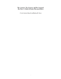 The Three Cs Model of Product Placement Effects Cristel Antonia