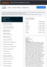 435 Bus Time Schedule & Line Route