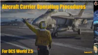 Aircraft Carrier Operating Procedures