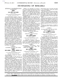 Extensions of Remarks E189 EXTENSIONS of REMARKS