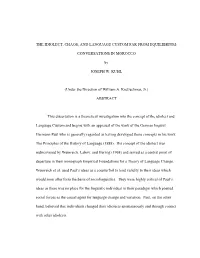 The Idiolect, Chaos, and Language Custom Far from Equilibrium