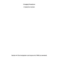 Charging Procedures a Guide for Carriers Section 40 The