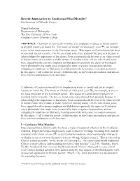 Recent Approaches to Confucian Filial Morality1 Forthcoming in Philosophy Compass