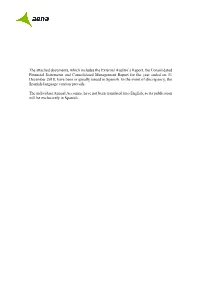 The Attached Documents, Which Includes the External Auditor's