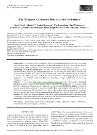 The 'Mangrove Reference Database and Herbarium'