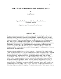 The Uses and Abuses of the Ancient Maya
