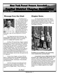 Capital District Chapter Newsletter Volume 22, Issue 2 April 2012