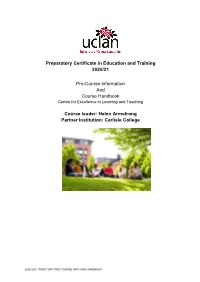 Course Handbook Template 2018/19 and 2019/20