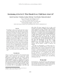 Envisioning AI for K-12: What Should Every Child Know About AI?