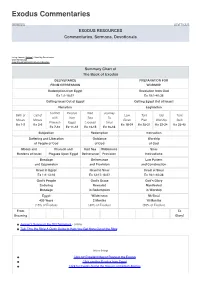 Exodus Commentaries