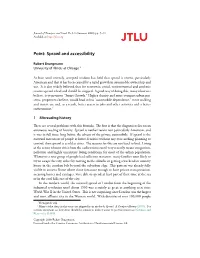 Sprawl and Accessibility