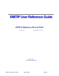 XMITIP User Reference Guide