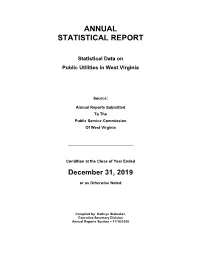 Annual Statistical Report