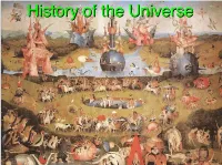 History of the Universe