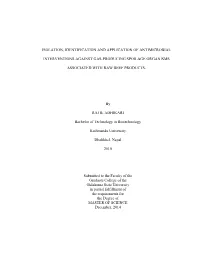 Isolation, Identification and Application of Antimicrobial