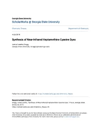 Synthesis of Near-Infrared Heptamethine Cyanine Dyes