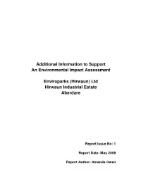 Additional Information to Support an Environmental Impact Assessment