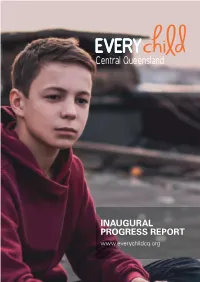 Inaugural Progress Report Contents L… a Ti Message from the Chair