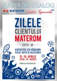 MATEROM DIALOG 25 Editie Speciala Programul Evenimentului