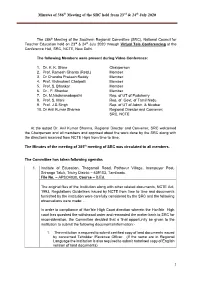 Minutes of 386Th Meeting of the SRC Held from 23Rd & 24Th July 2020