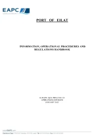 Port of Eilat Information, Operational