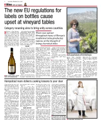 The New EU Regulations for Labels on Bottles Cause Upset at Vineyard Tables Category Renaming Aims to Bring Unity Across Countries
