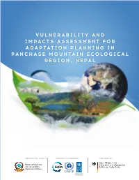 Vulnerability and Impacts Assessment for Adaptation Planning In