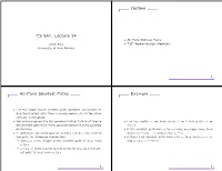 CS 561, Lecture 24 Outline All-Pairs Shortest Paths Example