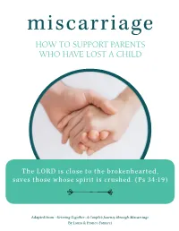 How to Support Parents Who Have Lost a Child