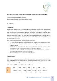 Developing a Statistical Framework for Sustainable Tourism
