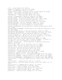 Glossary of Obsolete Mineral Names