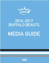 2016–2017 Buffalo Beauts Media Guide 2016–2017 Media Guide