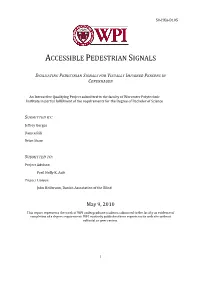 Accessible Pedestrian Signals