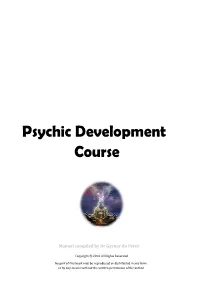 Psychic Development Course Page 2